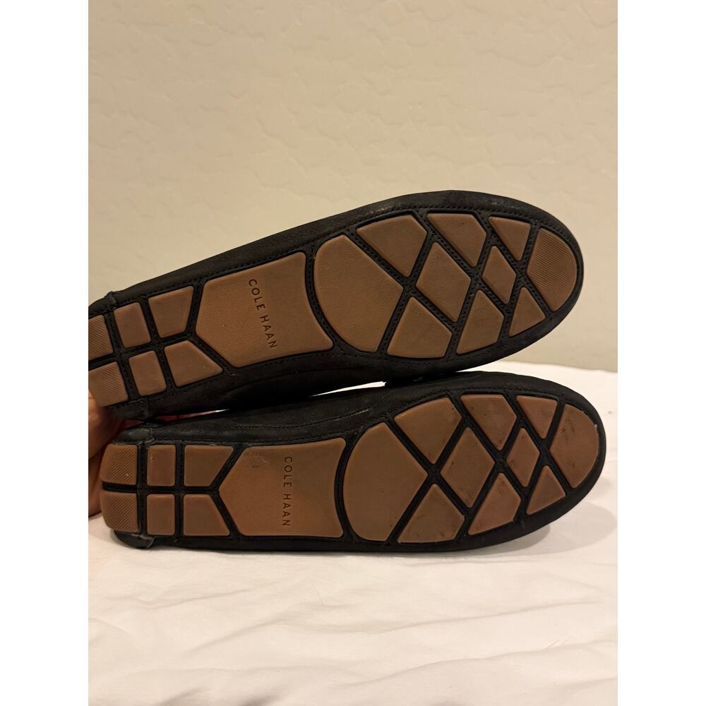 Cole Haan Womens 7B Black Nubuck Driving Loafers Moc Toe Slip On Comfort - Picture 7 of 8